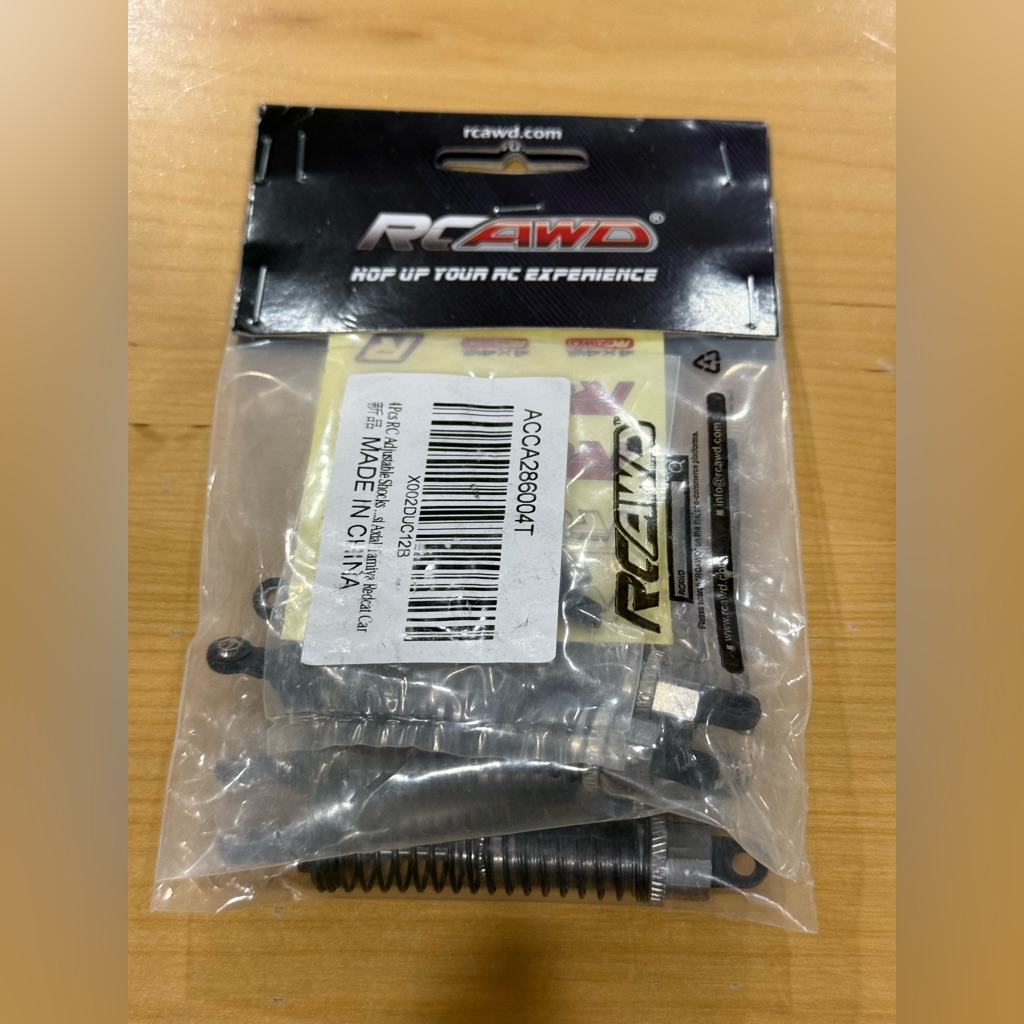 4pcs Rc Awd Adjustable Shocks Axial Tamiya Redcat Car Brand New Sealed